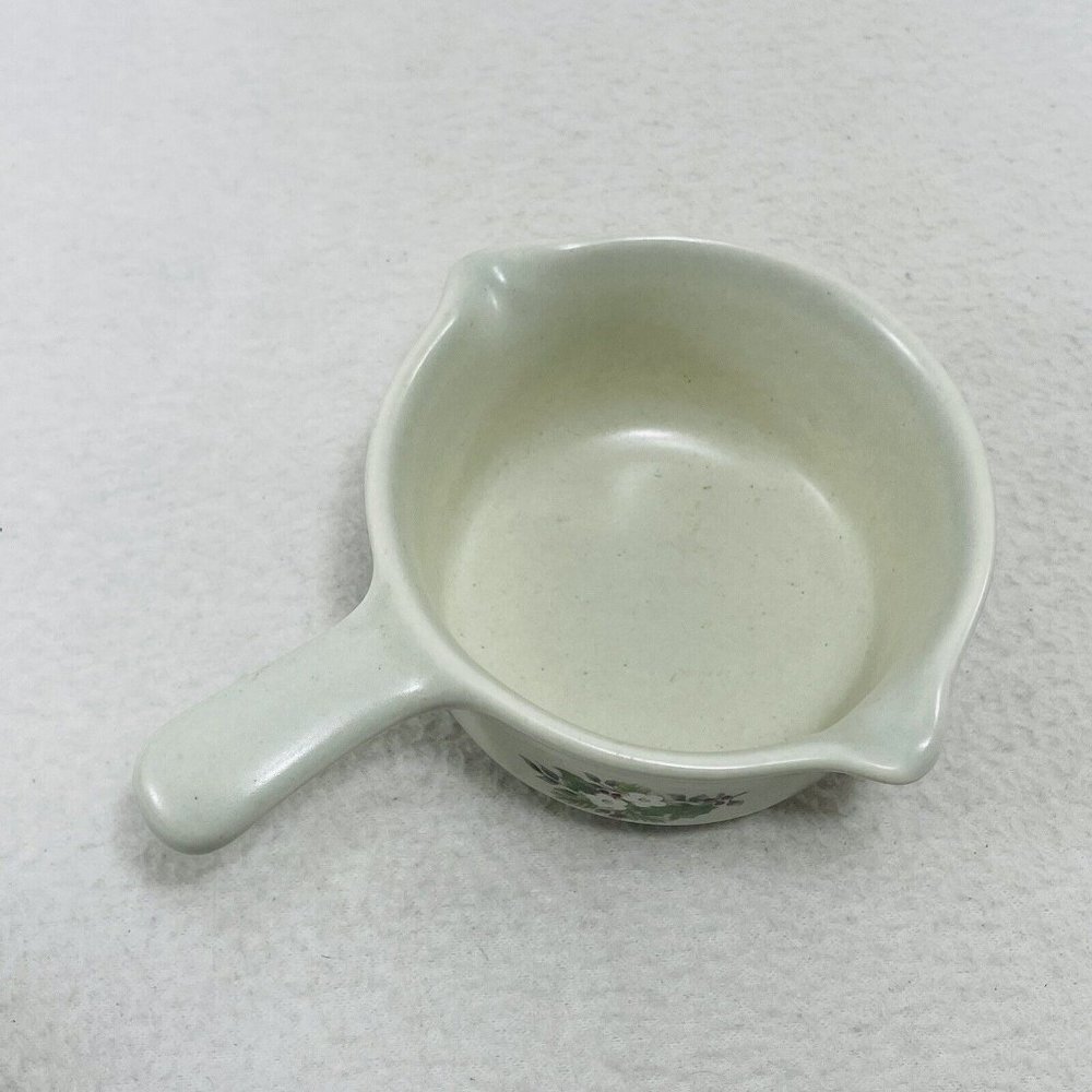 Pfaltzgraff Usa Butter Warmer Melter Spout Bowl Dish Handle Flower Spring Summer